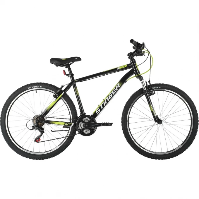 Горный велосипед STINGER CAIMAN 26" чёрный с рамой 18" 26SHV.CAIMAN.18BK1 Горный велосипед STINGER CAIMAN 26" чёрный с рамой 18" 26SHV.CAIMAN.18BK1