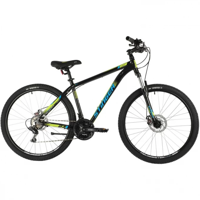 Горный велосипед STINGER ELEMENT EVO 27" черный с рамой 20" 27AHD.ELEMEVO.20BK1 Горный велосипед STINGER ELEMENT EVO 27" черный с рамой 20" 27AHD.ELEMEVO.20BK1