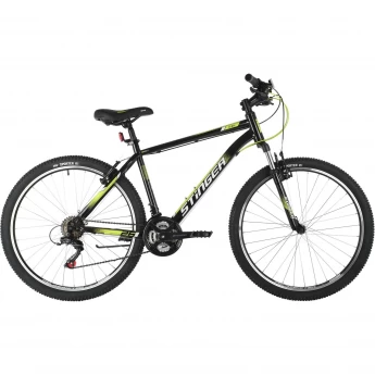 Велосипед STINGER 26" CAIMAN черный, сталь, размер 14"
