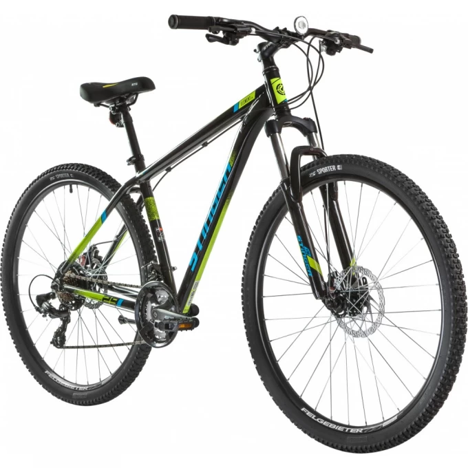 Велосипед STINGER 27.5" ELEMENT EVO зеленый, алюминий, размер 20" 27AHD.ELEMEVO.20GN4